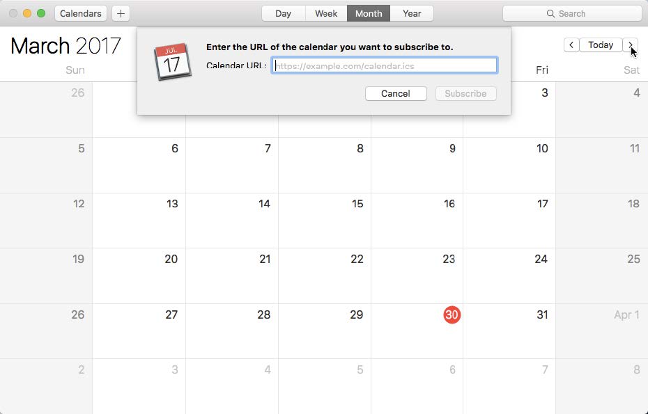 Add Canvas calendar by URL screenshot Add Canvas calendar by URL screenshot