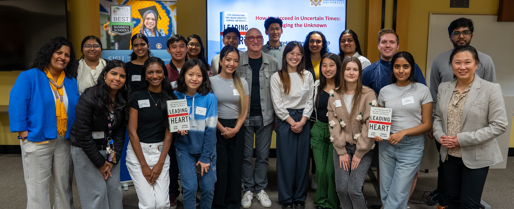 Group photo of students in BBC 032