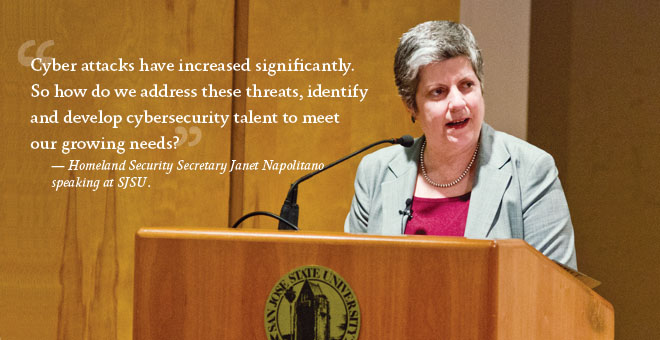 Janet Napolitano speaks at SJSU Janet Napolitano speaks at SJSU