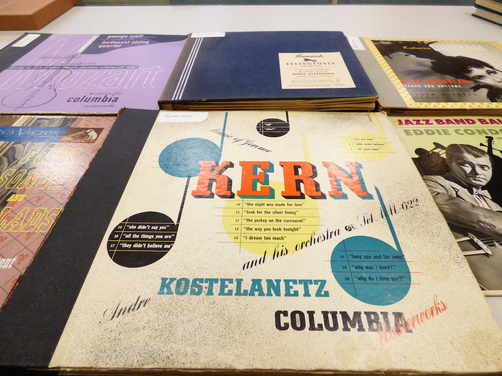 Steinbeck music records Picture of different music records