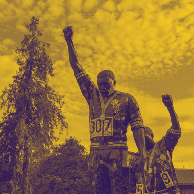 John Carlos and Tommy Smith statue photo